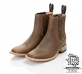 BOTIN CHARROS COLOR CAFE CLARO PUNTA CUADRADA