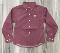 CINCH BOY’S LONG SLEEVE PINK PRINT SHIRT |MTW7061420