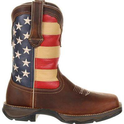 WORK BOOT (NO STEEL TOE) | DURANGO® WOMEN PATRIOTIC FLAG WORK BOOT  DRD0234