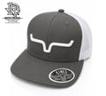 KIMES RANCH GREY AND WHITE SNAP BACK CAP