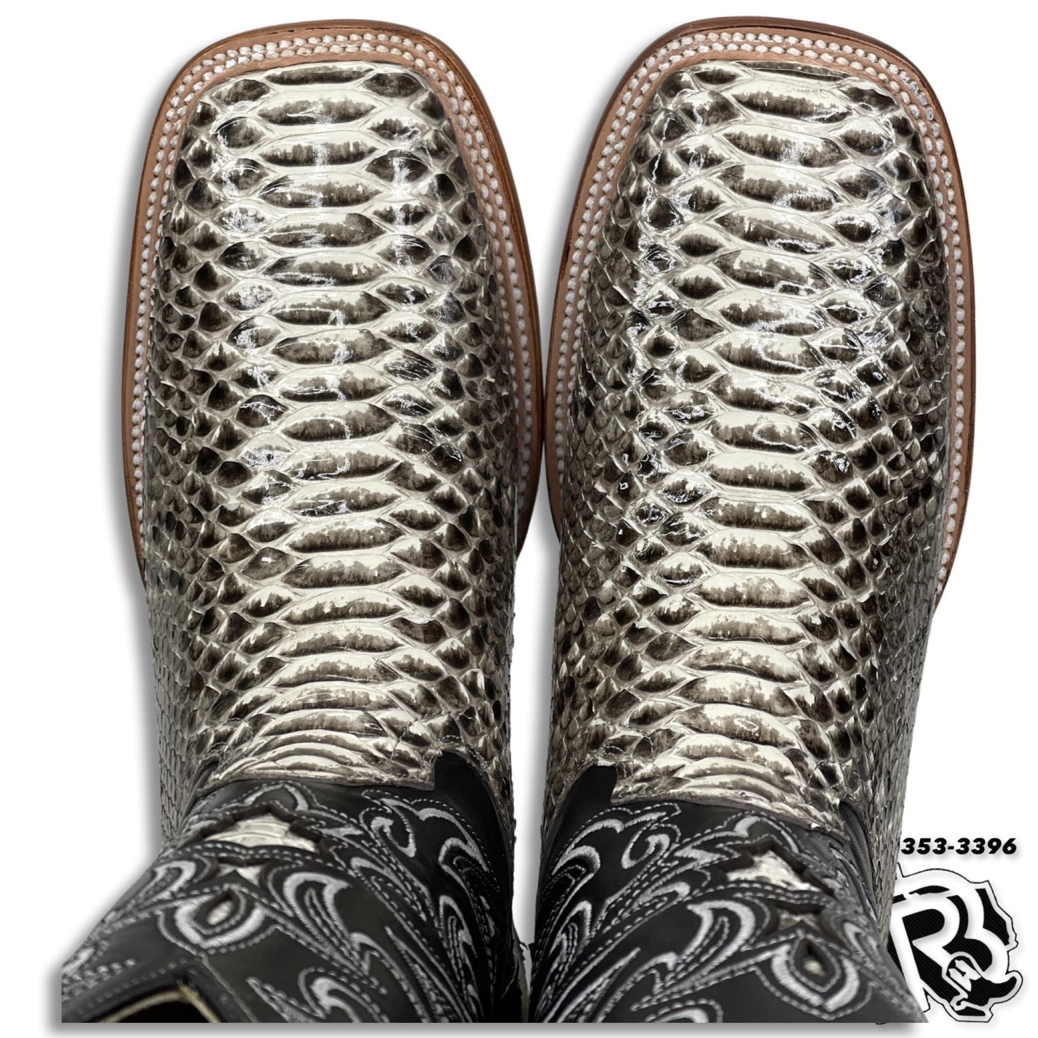 ORIGINAL PYTHON SNAKE | SQUARE TOE MEN BOOTS STYLE #1010