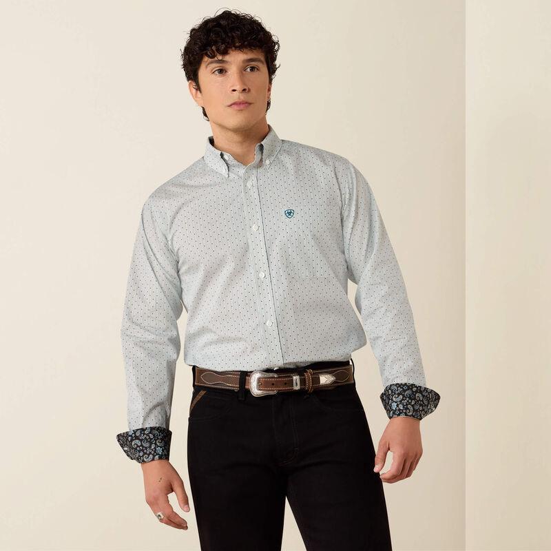 ARIAT MEN’S WRINKLE FREE BRYTON FITTED LONG SLEEVE SHIRT | 10079263