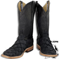 FIS-H BOOTS | ANDERSON BEAN SQUARE TOE MEN WESTERN BOOTS MATTE BLACK STYLE :