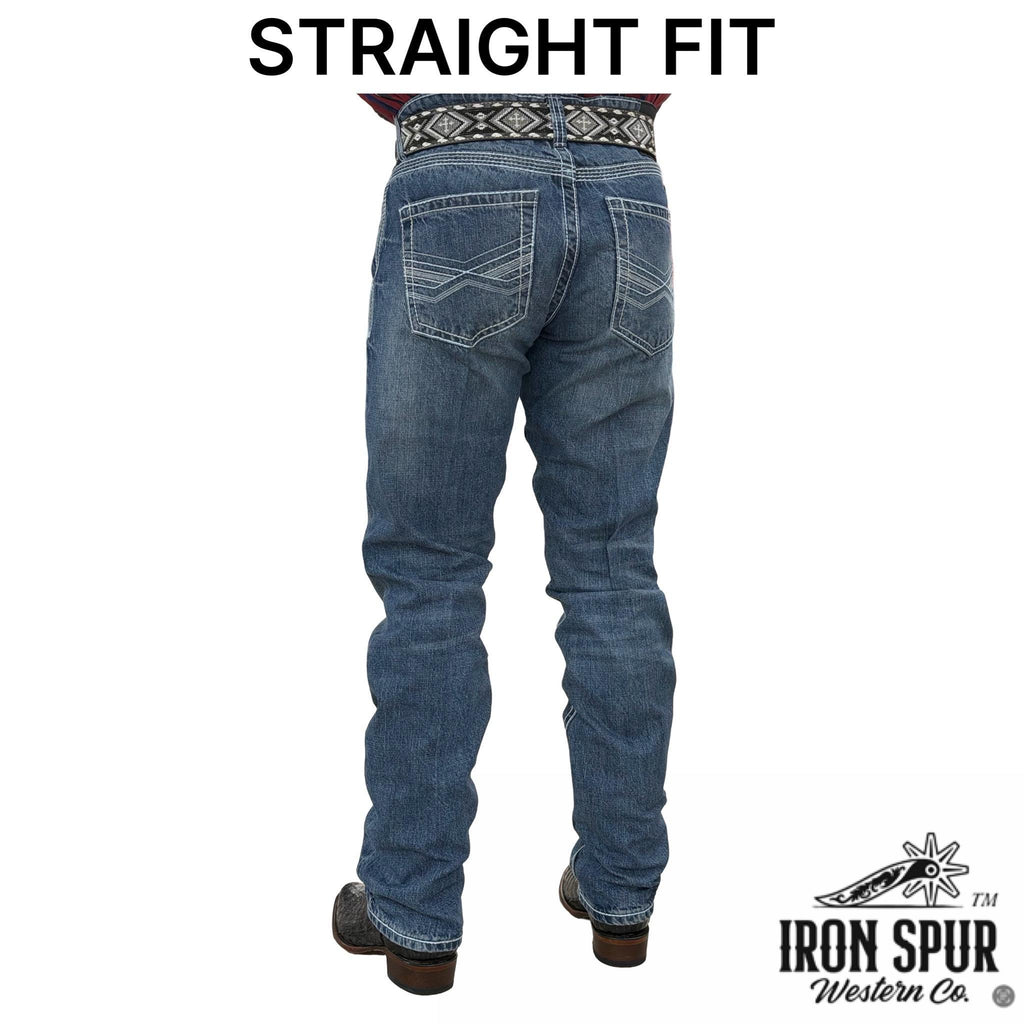 02 | BOOTCUT | IRON SPUR | MED BLUE | MEN WESTERN JEANS