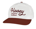 HOOEY MEN’S OG WHITE/MAROON 5 PANEL TRUCKER CAP | 2560T-WHMR