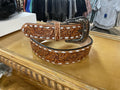“ MANNY ”| IRON SPUR ™️ MEN’S TOOLED LEATHER BELT