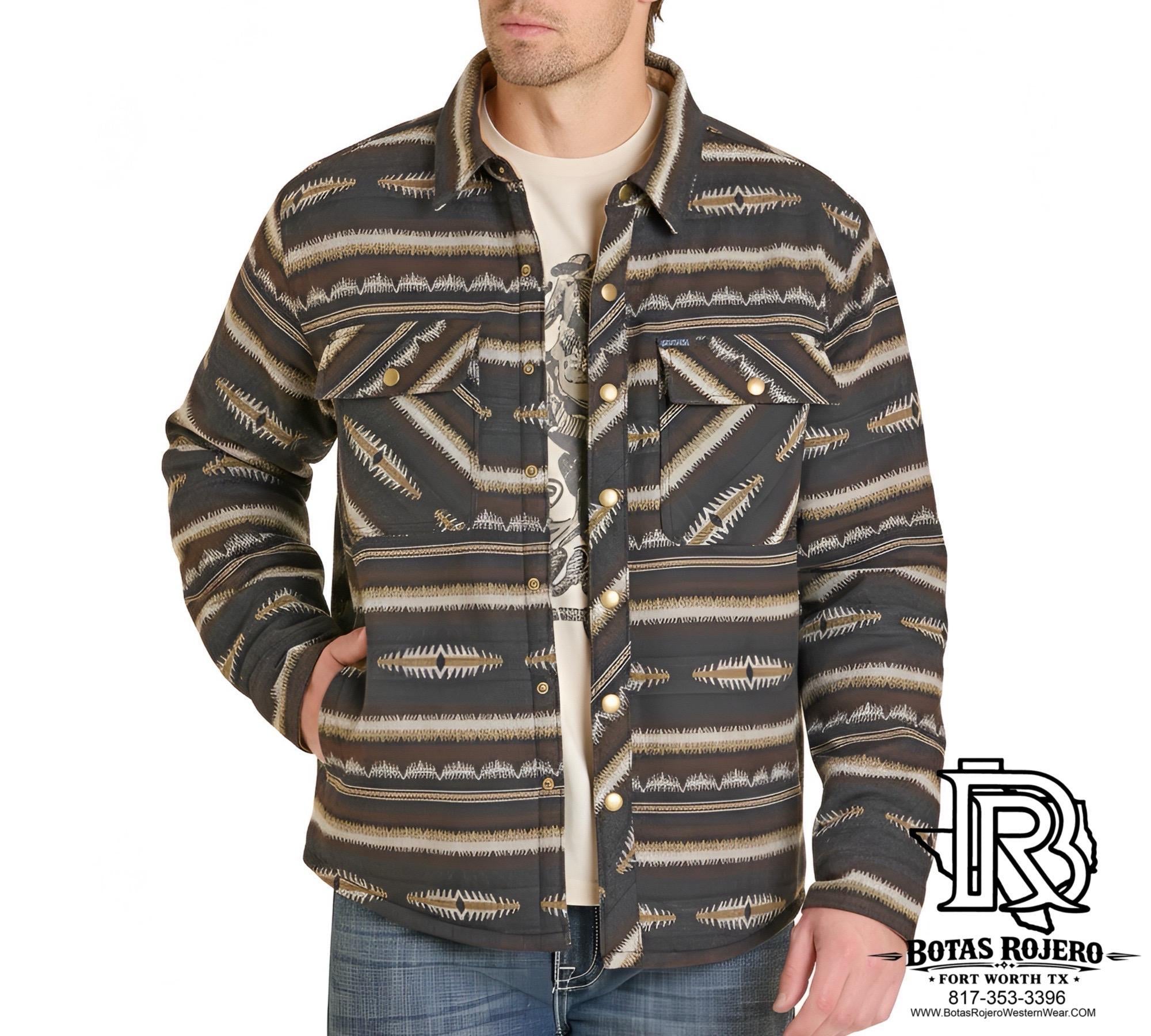 MEN’S STRIPED JACQUARD SHIRT JACKET BM92C06729