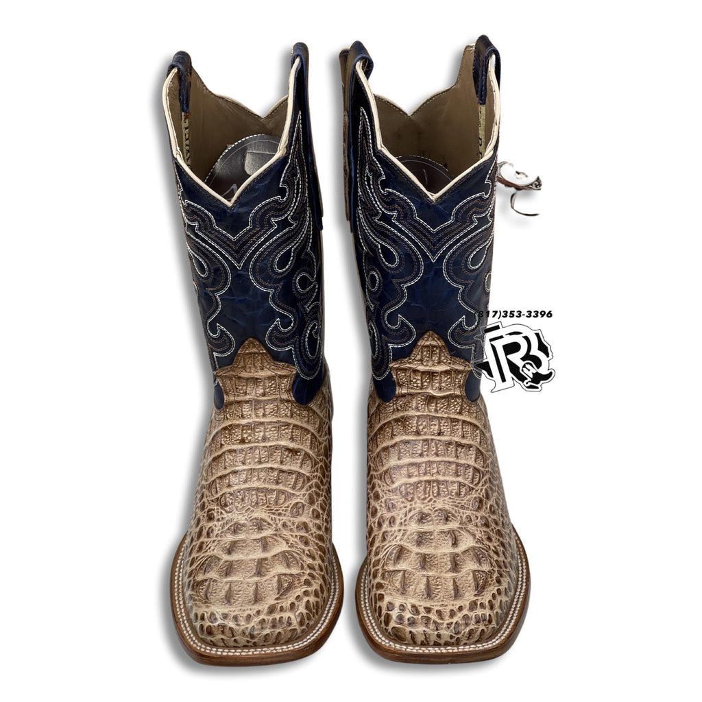 -CAIMAN HORNBACK ORIX PRINT | MEN WESTERN SQUARE TOE BOOTS