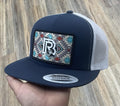 “ Anthony “ | WESTERN CAP BY BR AZTEC WHITE AND NAVY