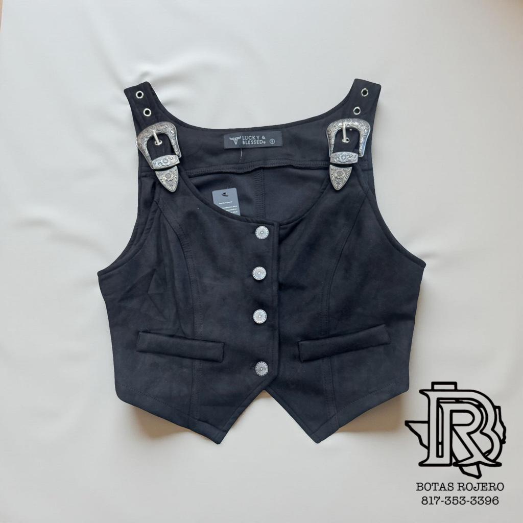 ANGEL SUADE BUCKLE VEST