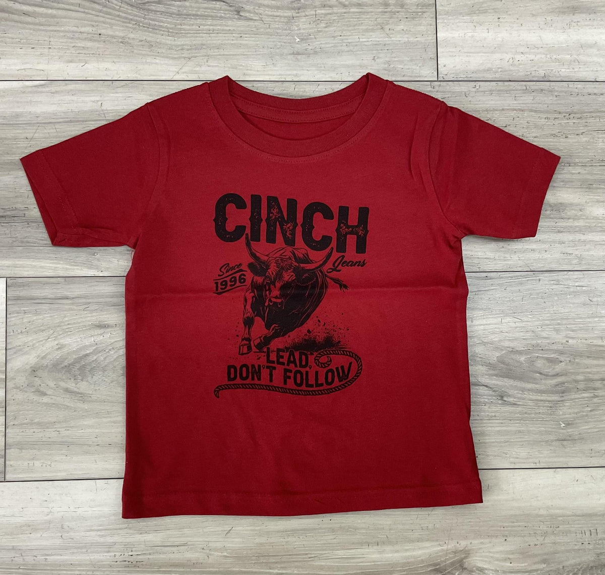 CINCH BOY’S TODDLER RED TEE |MTT7671113