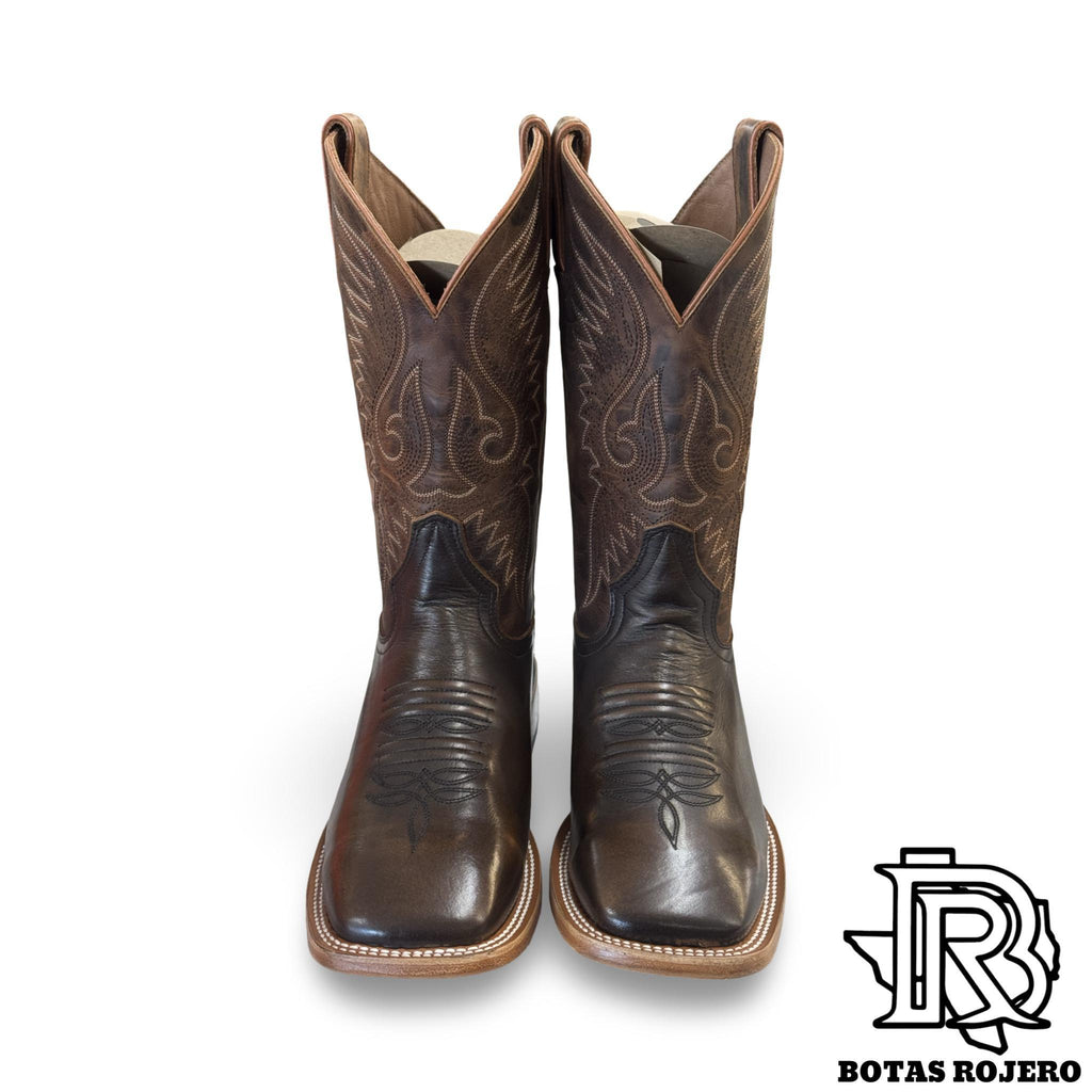 “ BARCELONA TAN “ | CALF LEATHER SOLID SQUARE TOE WESTERN BOOTS