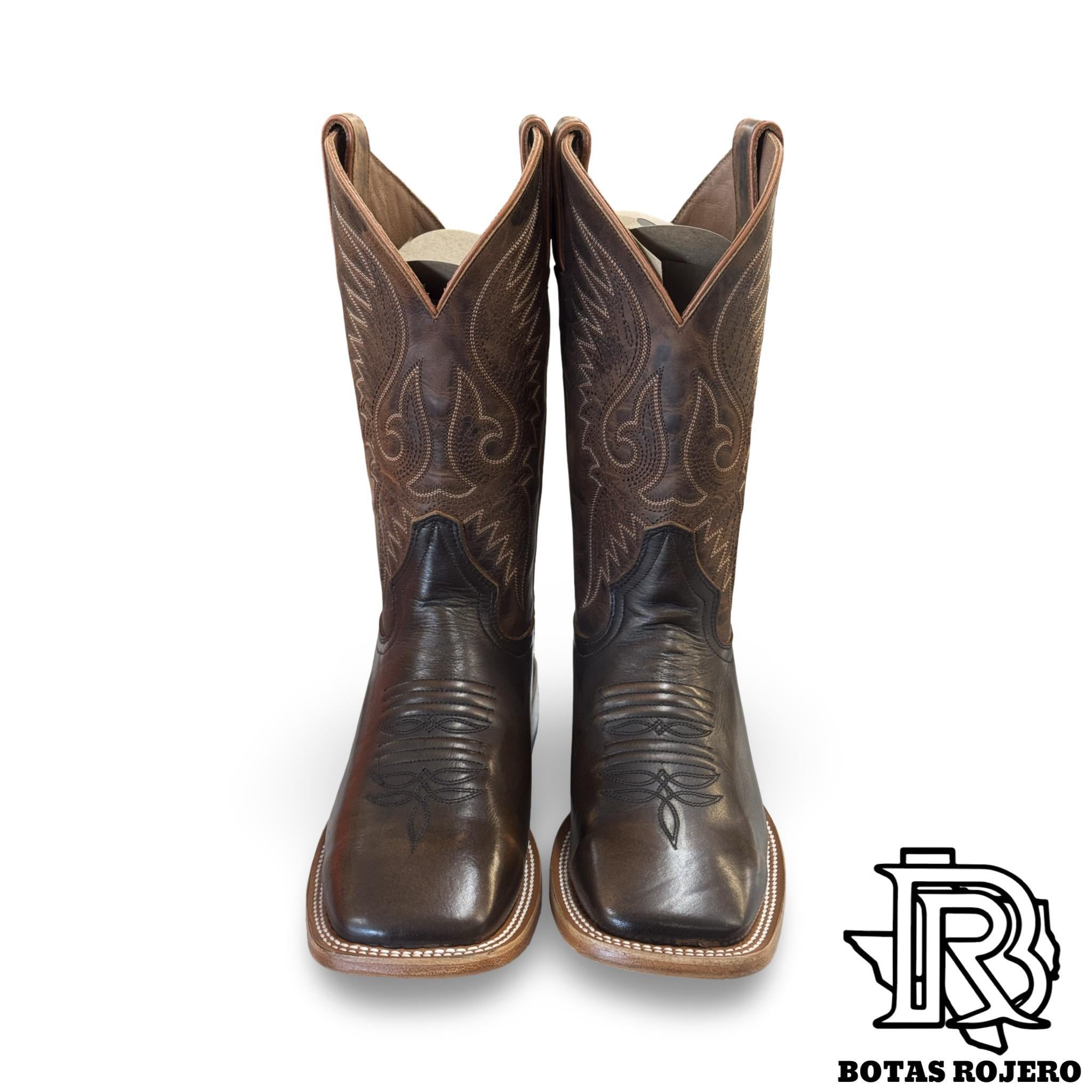 “ BARCELONA TAN “ | CALF LEATHER SOLID SQUARE TOE WESTERN BOOTS