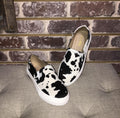 COWHIDE PRINT SHOES