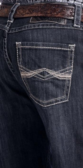 Tuf Cooper Competition ReFlex Straight ROCK & ROLL DENIM