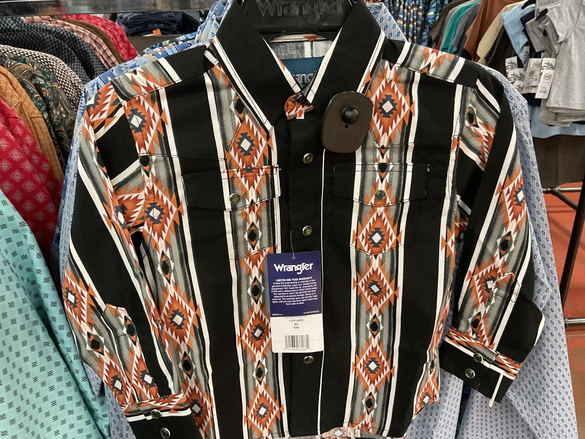 Kids wrangler Aztec print long sleeve |112318650