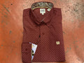 Cinch Mens burgundy Long sleeve