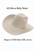 “ SILVERBELLY 4X JR “ | IRON SPUR ™️ WOOL WESTERN OPEN CROWN HAT