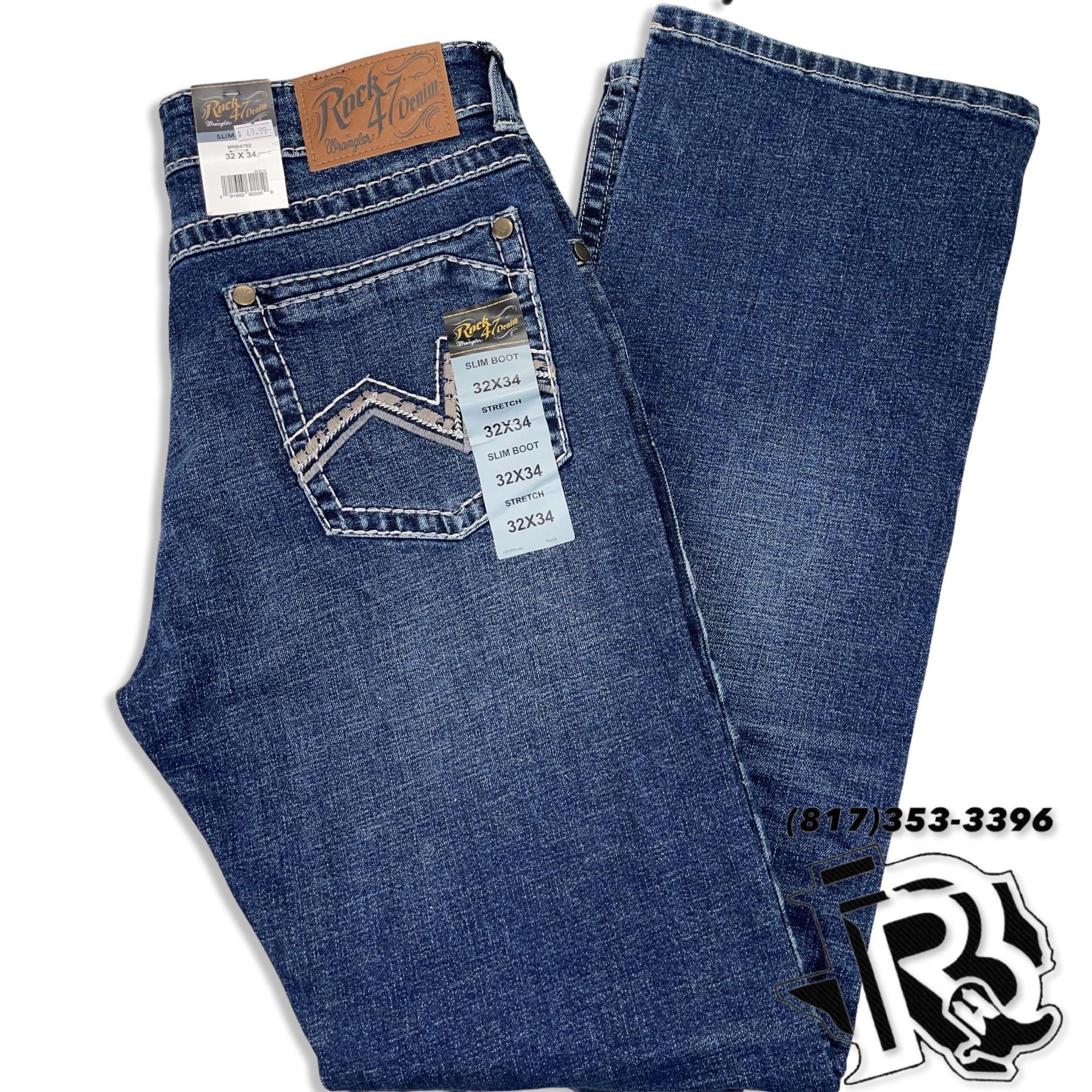 ROCK 47 SLIM BOOT | MEN WESTERN JEANS MEDIUM WASH