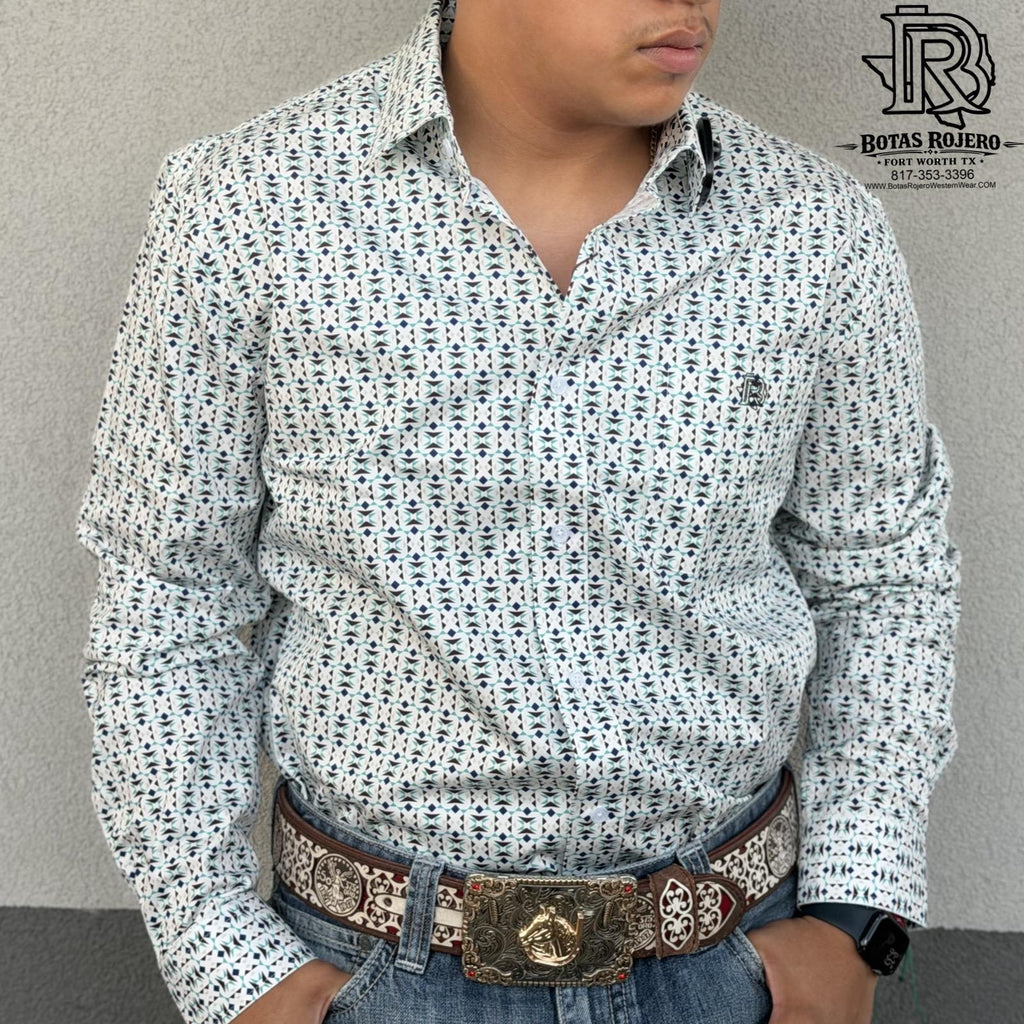 BEAU | Iron Spur Men’s Western Long Sleeve  Shirt – Classic Multi Color