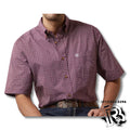 DAKARI PRO SERIES CLASSIC FIT SHORT SLEEVE SHIRT IN RED PLAID BY ARIAT |10043910