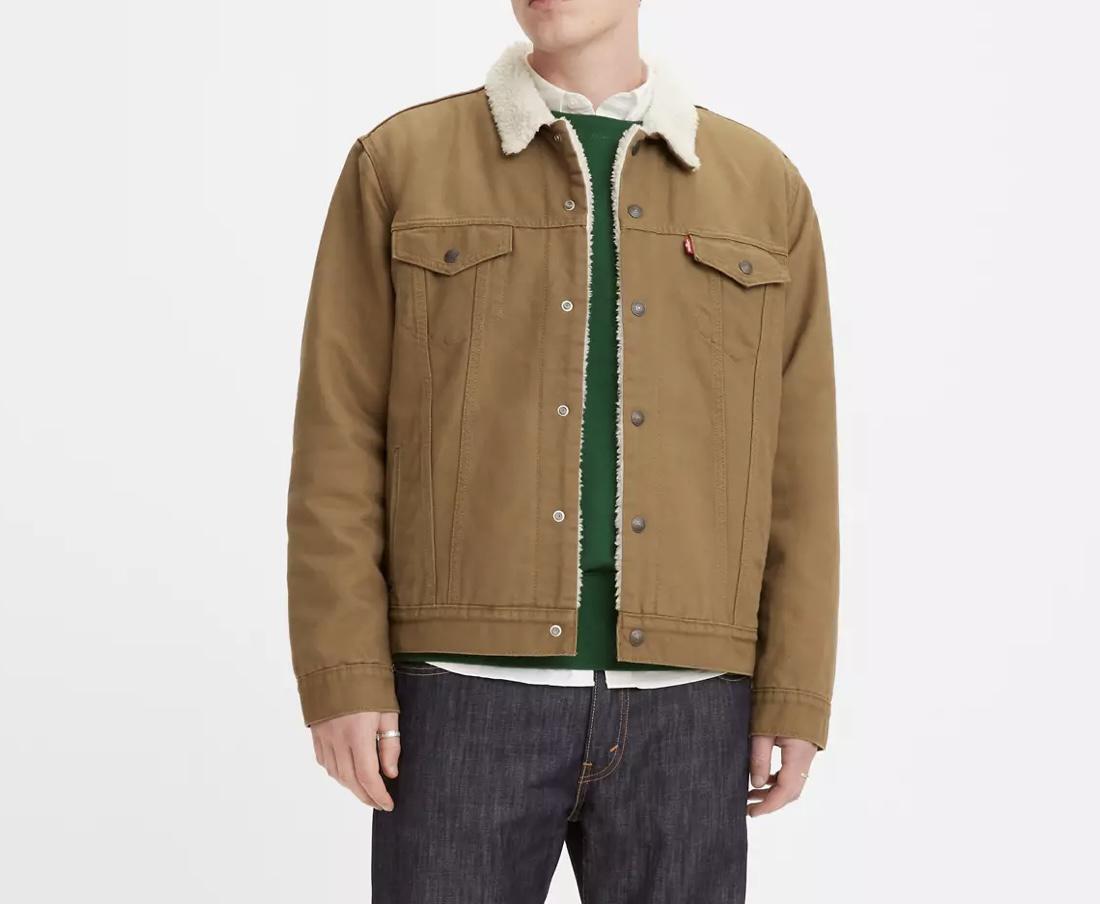 MENS TAN LEVIS JACKET |163650122