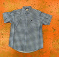 Mens short sleeve print light blue cinch | MTW1111420