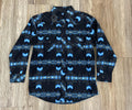 Boy's Rock&Roll Black and Blue Aztec Print (B8S2042)
