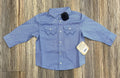 BABY AND TODDLER BLUE LONG SLEEVE SHIRT | 112352740
