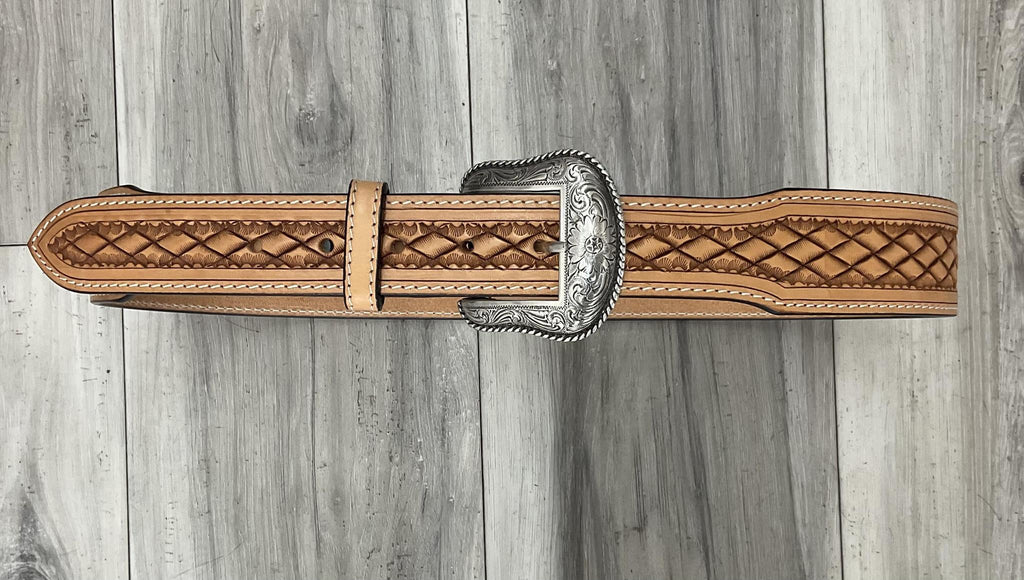 NOCONA 1.75 INCH MEN’S  BASKETWEAVE LEATHER BELT | N210010048
