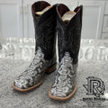 “ Rio Bravo “ | MEN'S PRINTED NATURAL PYTHON BOOTS| IRON SPUR