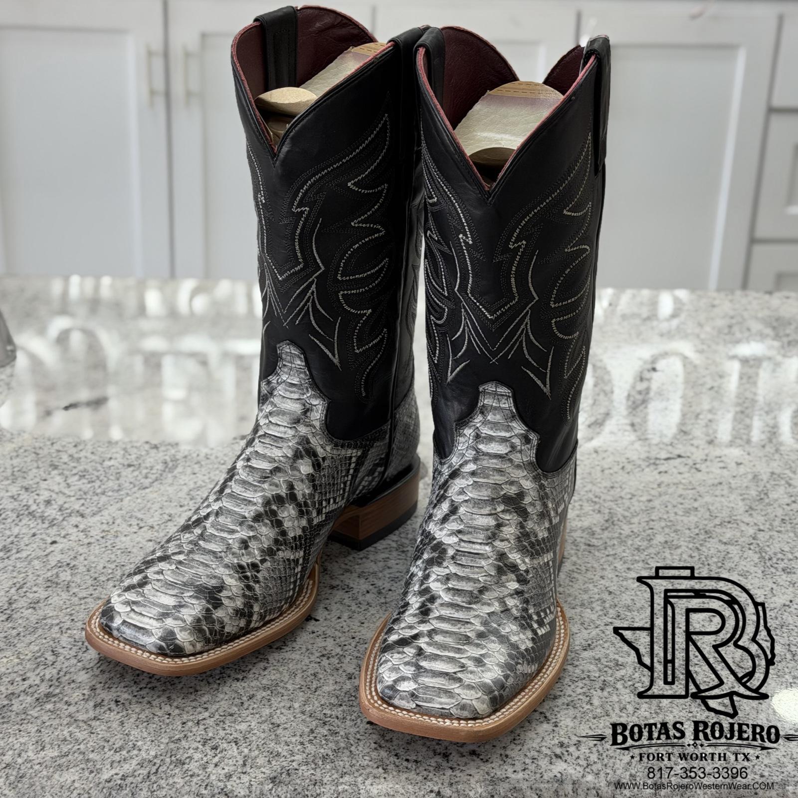 “ Rio Bravo “ | MEN'S PRINTED NATURAL PYTHON BOOTS| IRON SPUR