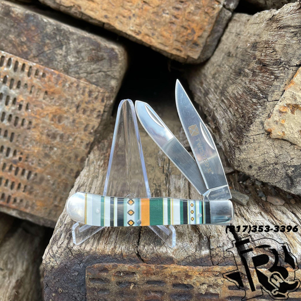 “ TWISTED “ | TWISTED X WESTERN POCKET KNIFE STRIP VINTAGE DESIGN XK308