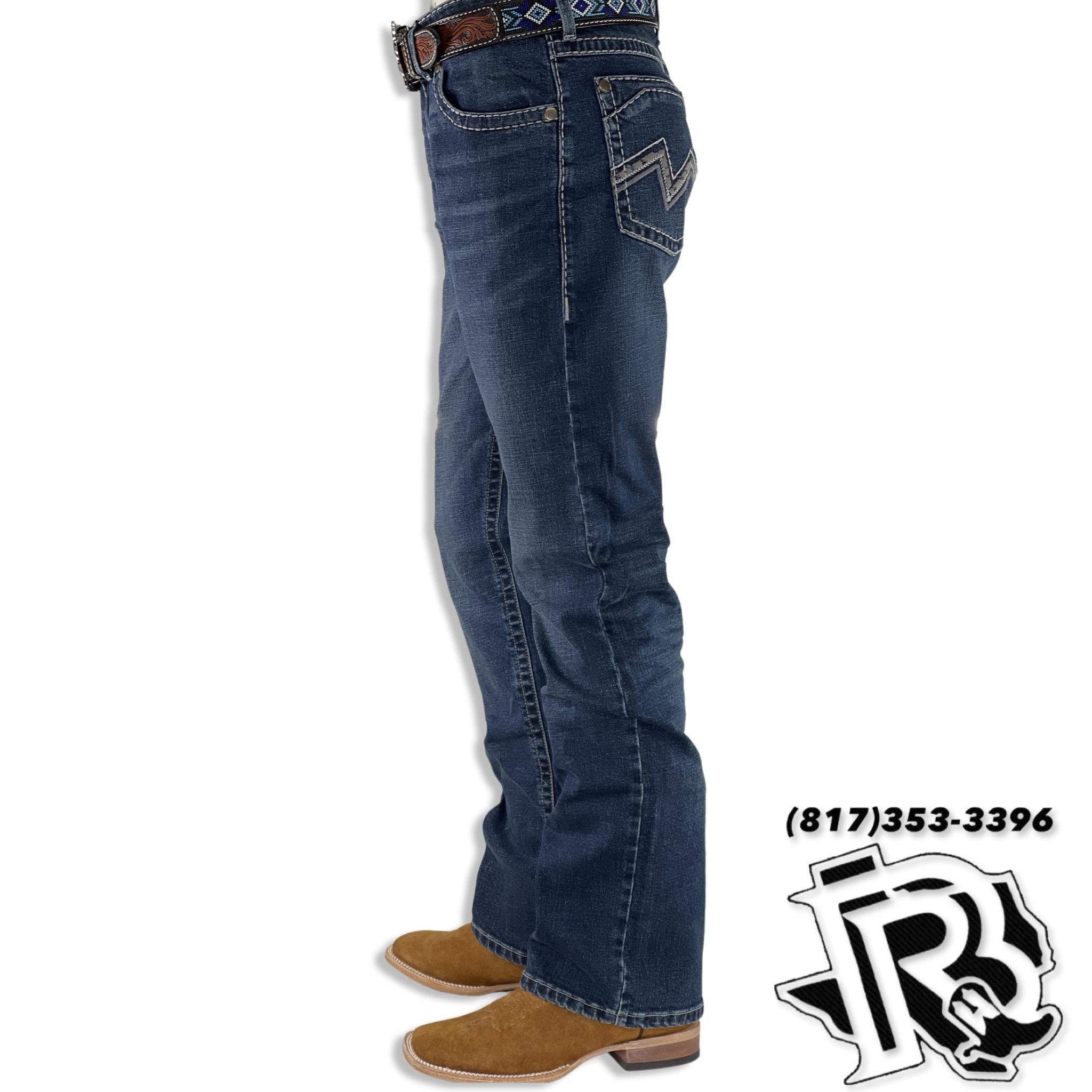 ROCK 47 SLIM BOOT | MEN WESTERN JEANS MEDIUM WASH