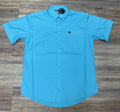 MEN’S CINCH TURQUOISE SHORT SLEEVE SHIRT |MTW1111479