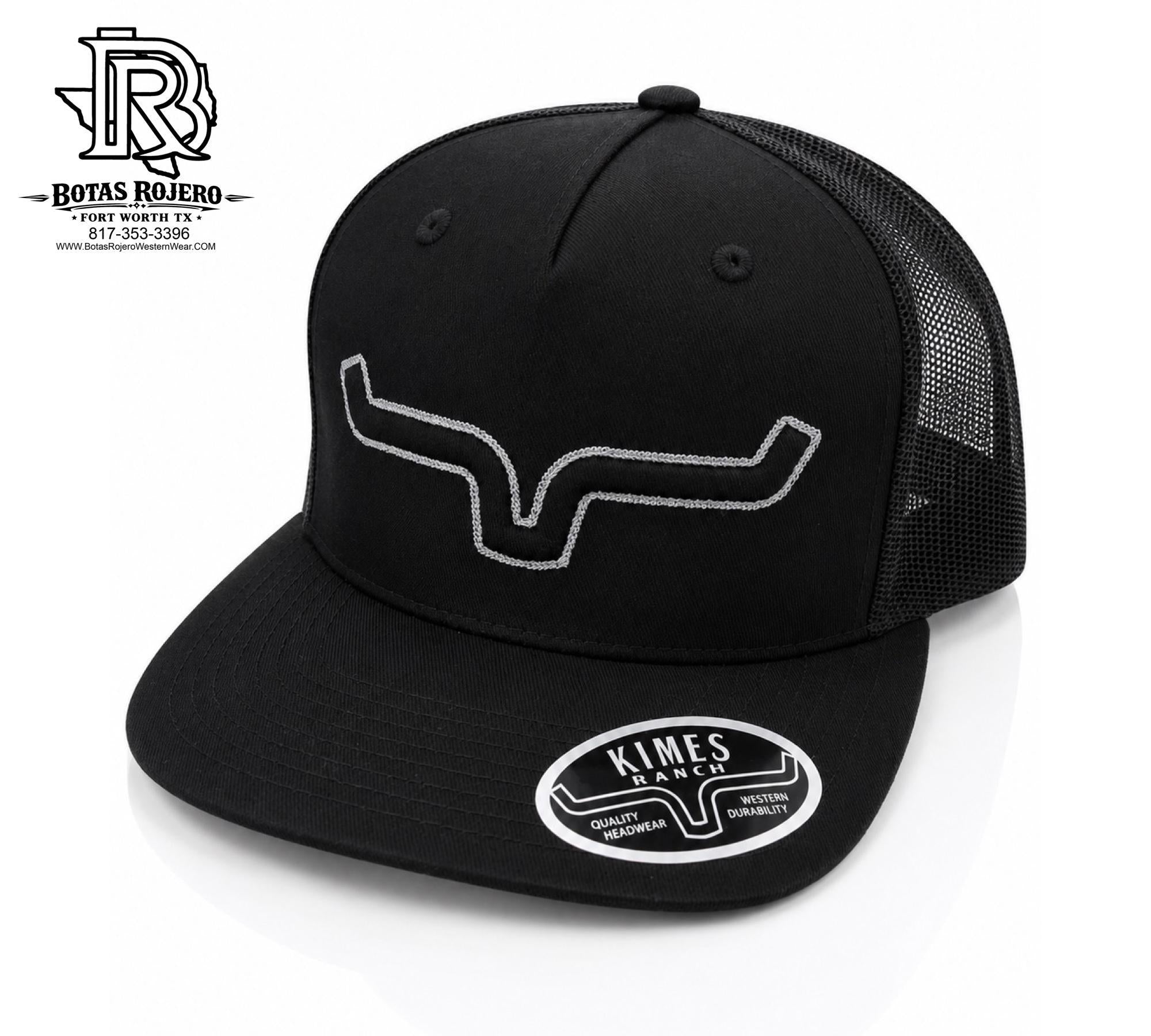 KIMES RANCH BLACK SNAP BACK CAP