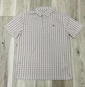 ARIAT MEN’S AL OVER PRINT TAUPE GREY SOUTHWEST POLO | 10073469
