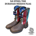 Durango NO STEEL TOE Mexico Flag WESTERN Work Boots | DDB0430