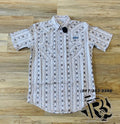 Mens short sleeve brown shirt | RSMS1SR19X