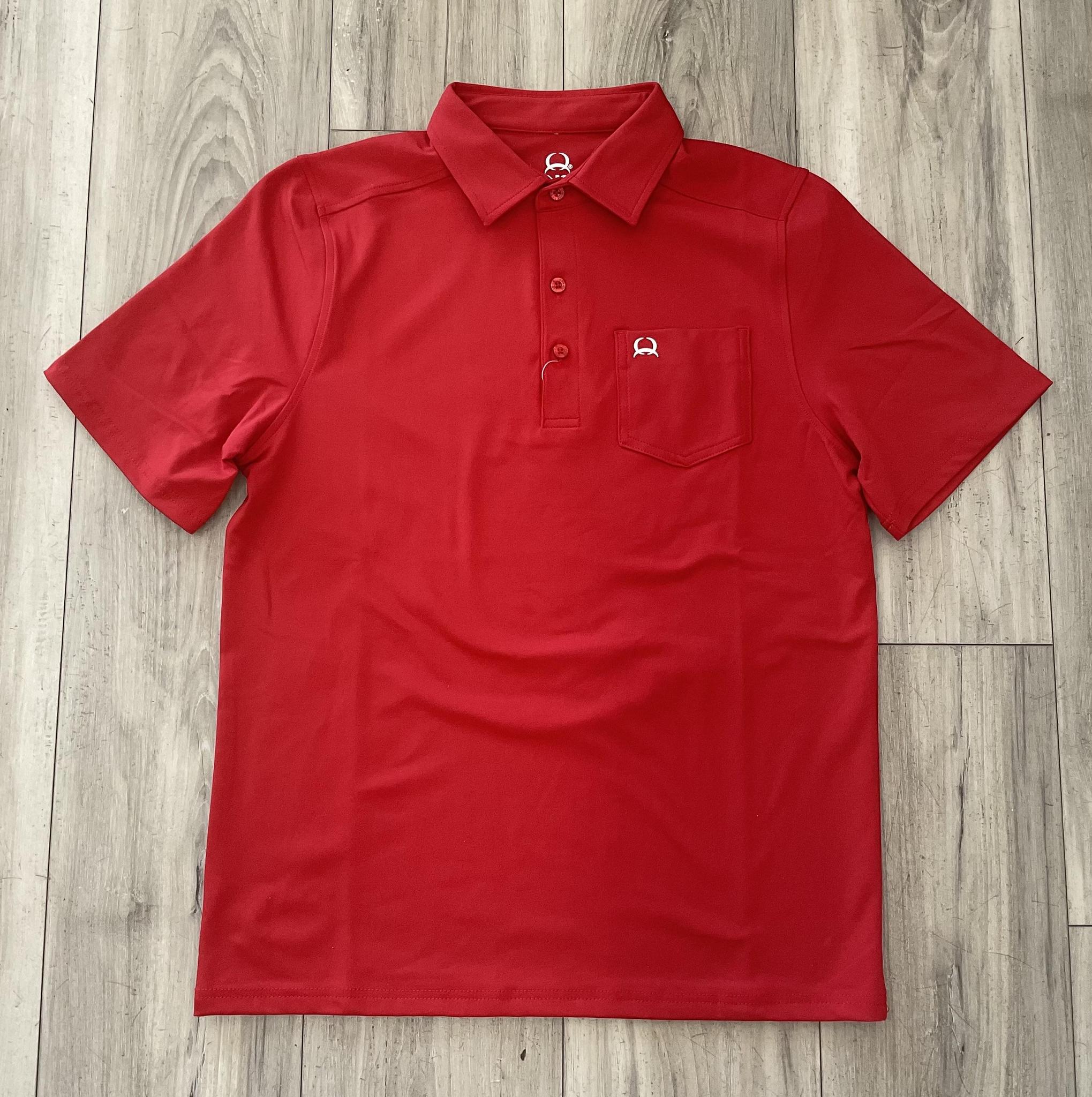 CINCH MEN’S RED ARENAFLEX POLO |MTK1874004