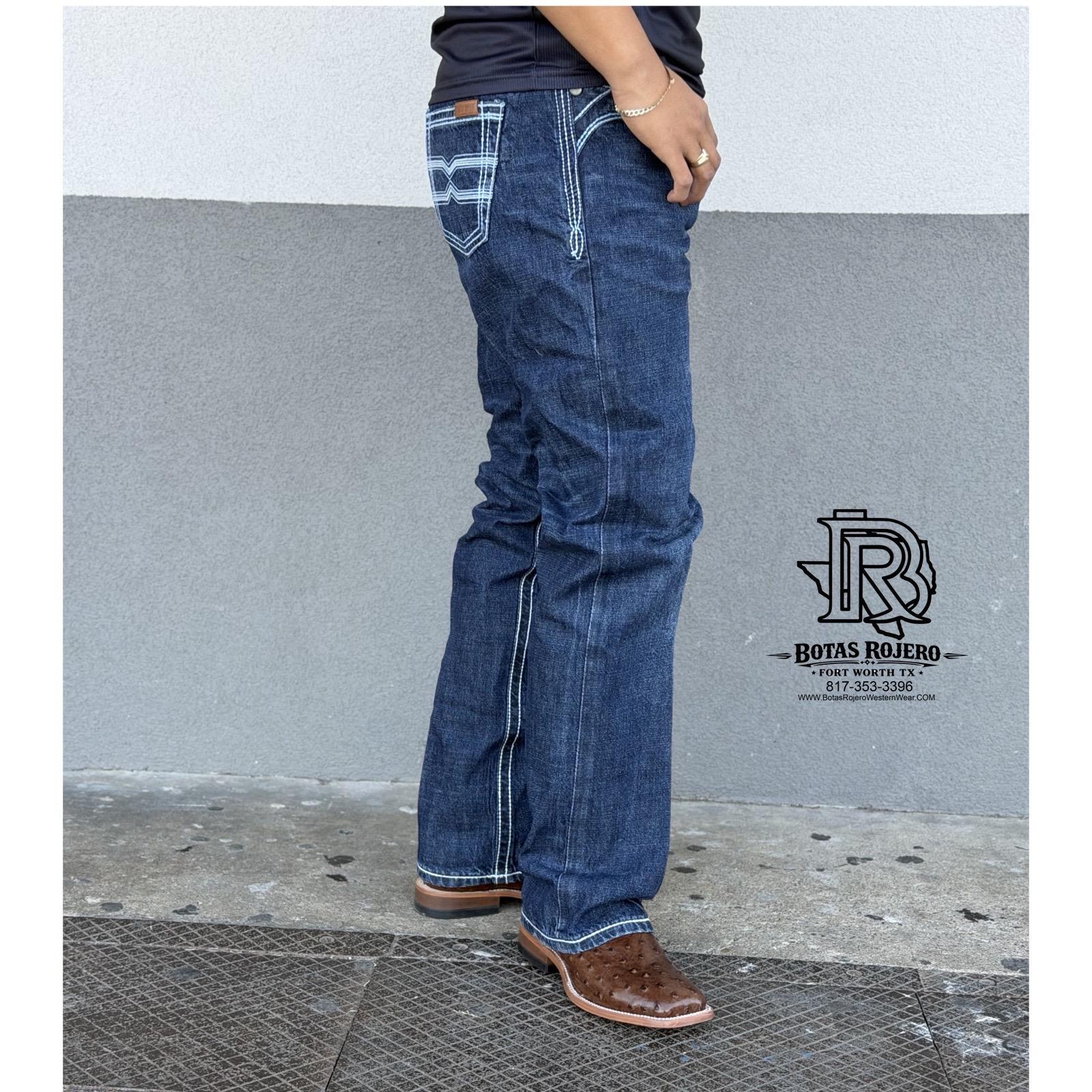 04 | BOOTCUT IRON SPUR DARK BLUE WESTERN MEN JEAN