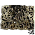 BELT BUCKLE ‘’GOLDEN’’ | METAL TOOLED WESTERN COWBOY DESIGN