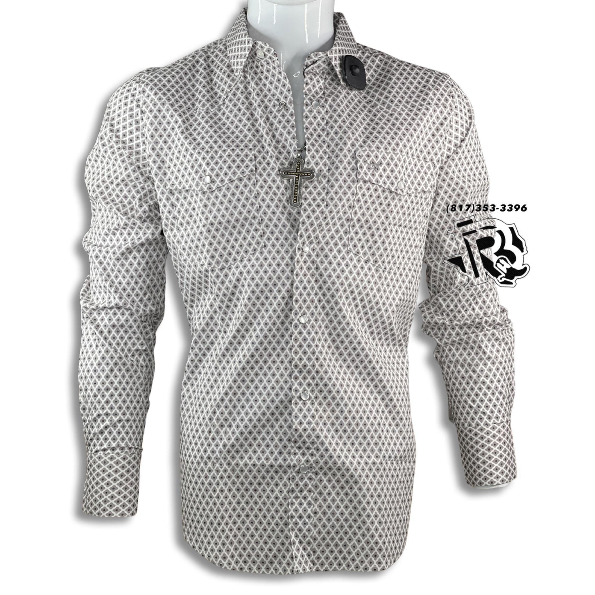 “ Vinny “ | MEN LONG SLEEVE WESTERN SHIRT SNAP BUTTONS
