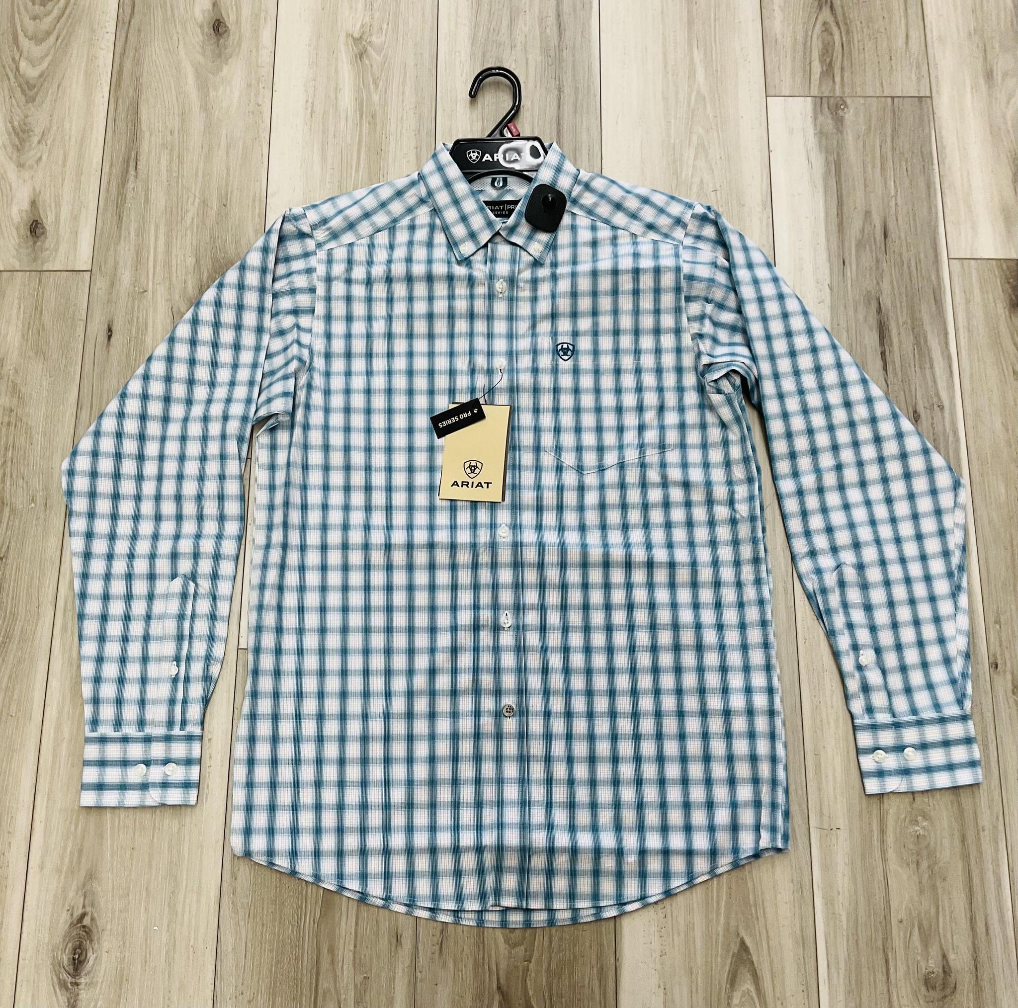 ARIAT MEN’S PRO JOHN CORSAIR PLAID LONG SLEEVE SHIRT |10071588