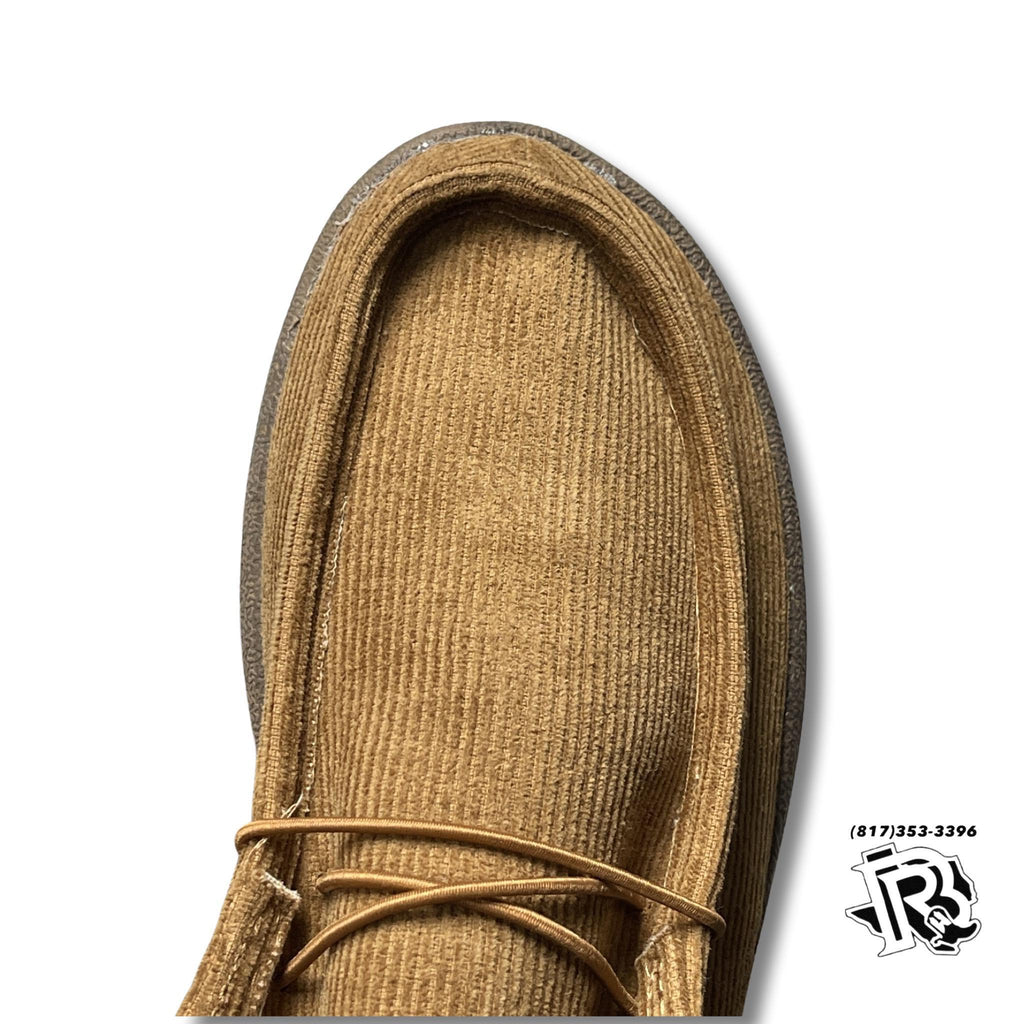 “ PAUL “ | Chestnut Corduroy Men Casual Canvas Shoes