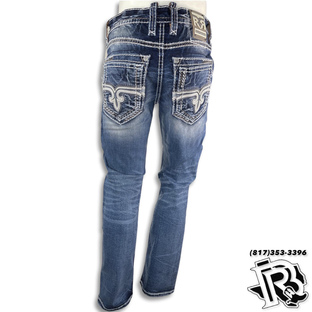 SLIM STRAIGHT | ROCK REVIVAL LIGHT BLUE JEANS ALLOY