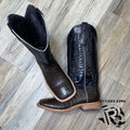 “ RUBBEN “ | MEN WESTERN BOOTS CAIMAN CHOCOLATE SQUARE TOE
