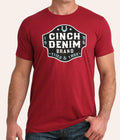 CINCH MEN'S RED TRIED & TRUE LOGO GRAPHIC T-SHIRT| MTT1690712