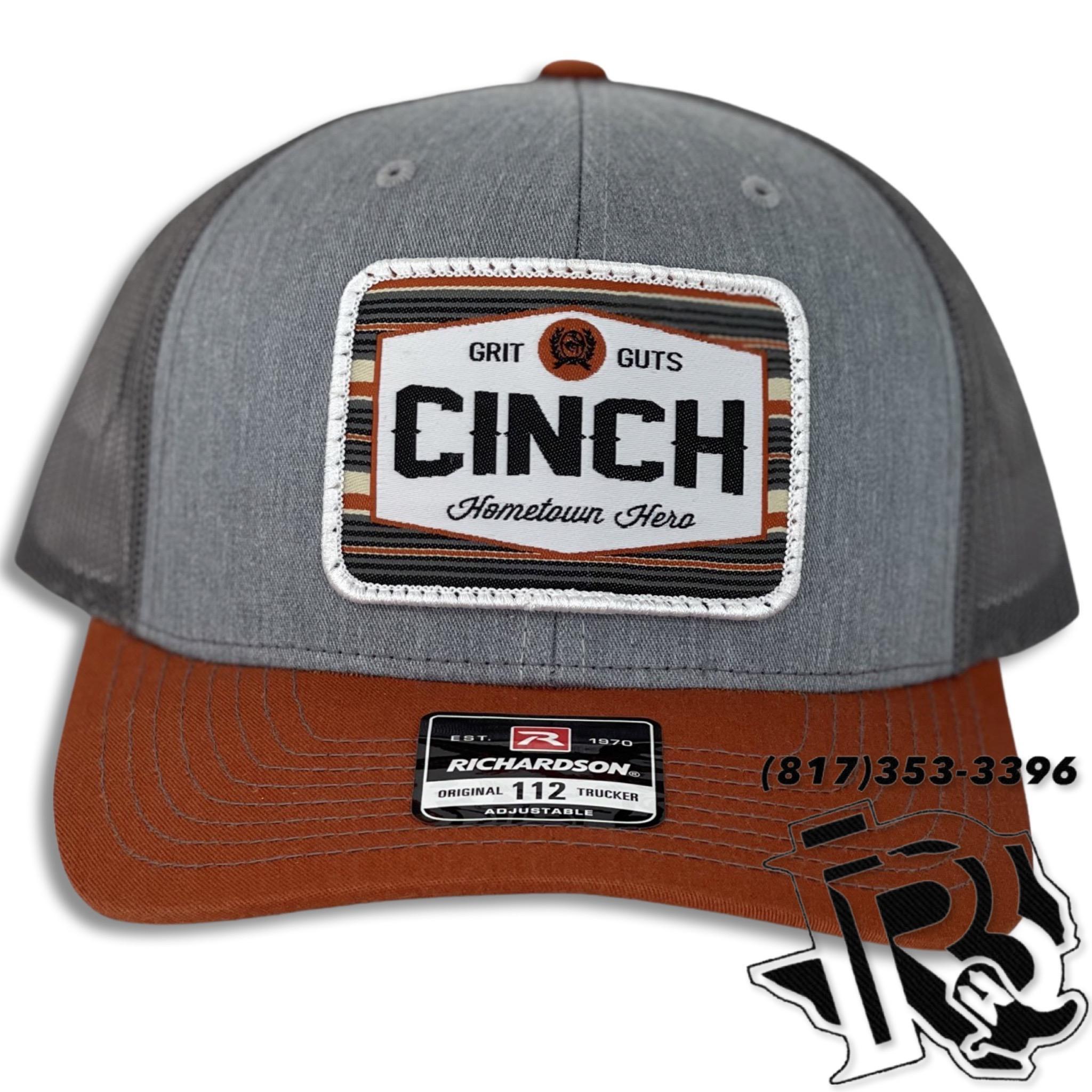 CINCH CAP | GRIT GUTS GRAY SNAP BACK