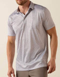 Ariat Mens All Over Print Classic Fit Polo Shirt White | 10076071
